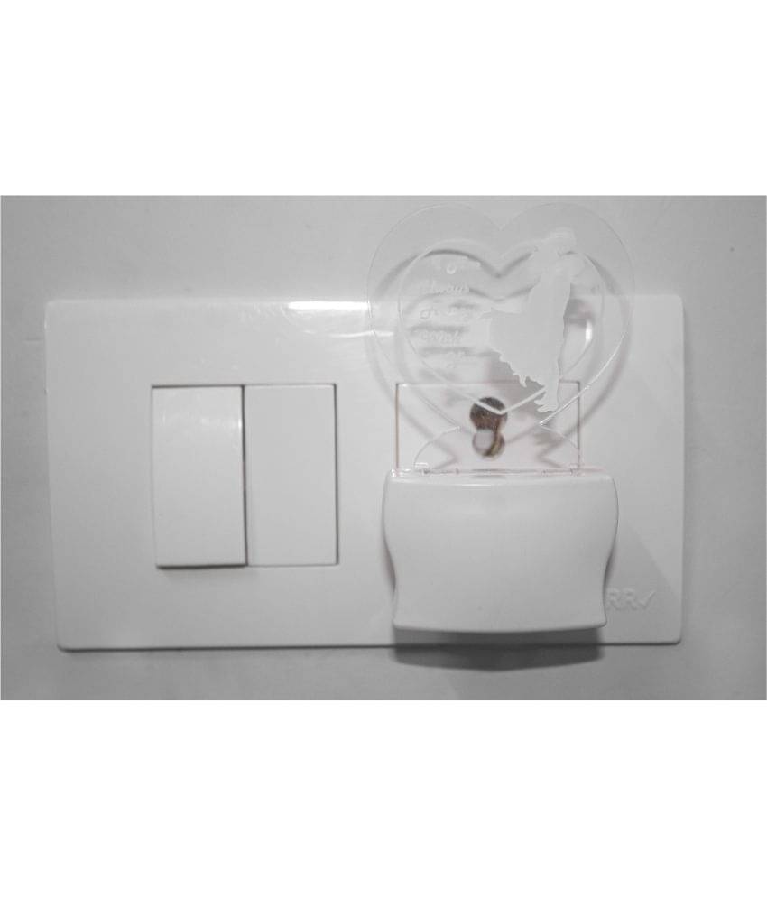     			AFAST 3D Color Changing Plug & Play Valentine Gifting Night Lamp White - Pack of 1