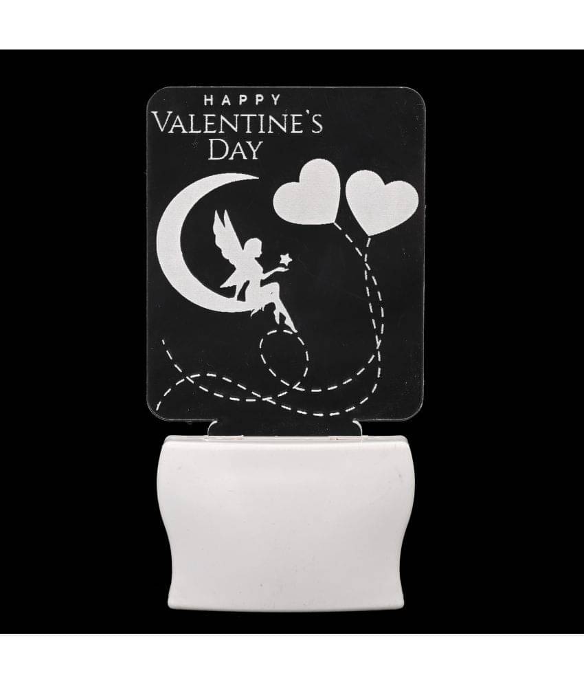 AFAST 3D Color Changing Plug & Play Valentine Gifting Night Lamp White - Pack of 1 AFAST 3D Color Changing Plug & Play Valentine Gifting Night Lamp White - Pack of 1