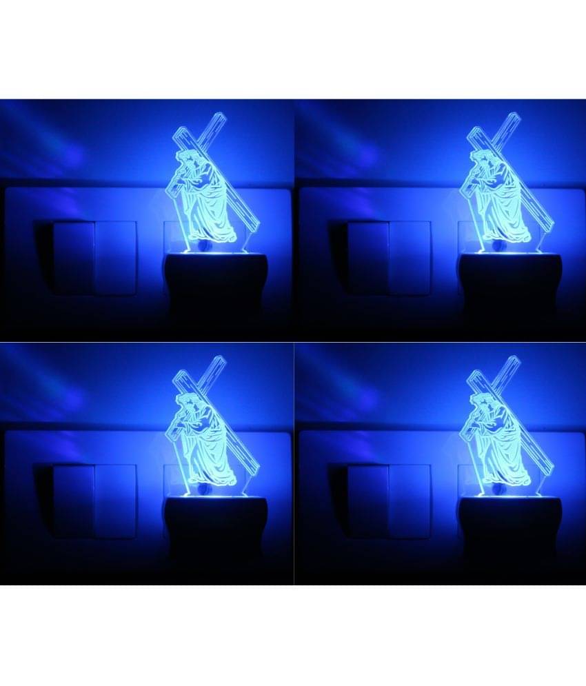 AFAST 3D Color Changing Plug & Play Valentine Gifting Night Lamp White - Pack of 4 AFAST 3D Color Changing Plug & Play Valentine Gifting Night Lamp White - Pack of 4