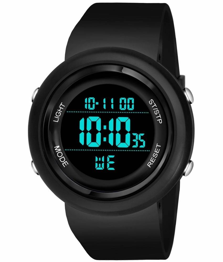     			Hala - Black Silicon Digital Men's Watch