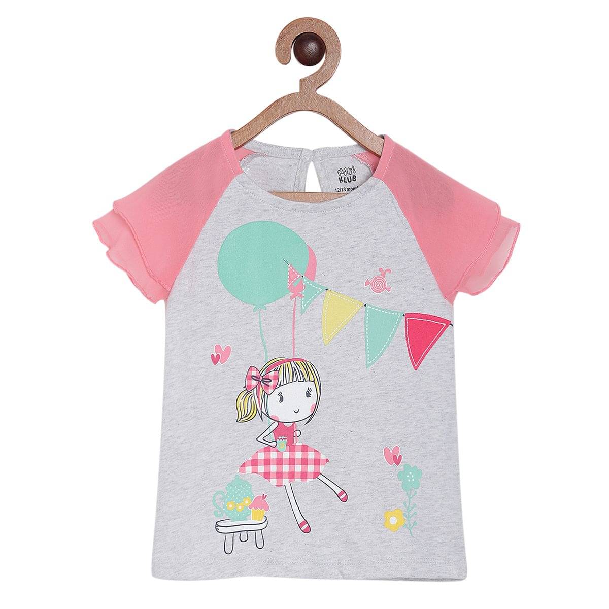     			MINI KLUB Baby Girls 100% Cotton ( Gray )