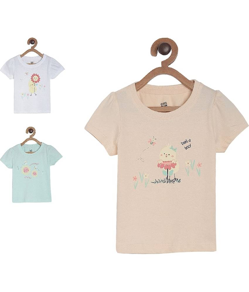 MINI KLUB Pack of 3 Baby Girls 100% Cotton ( Multi )