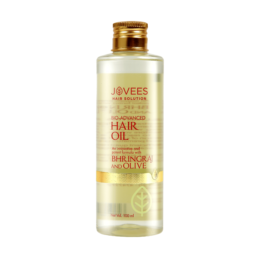 Jovees Herbal Bringraj & Olive Bio- Advanced Hair Oil For Dry & Damaged Hair 100ml, (Pack of 1)