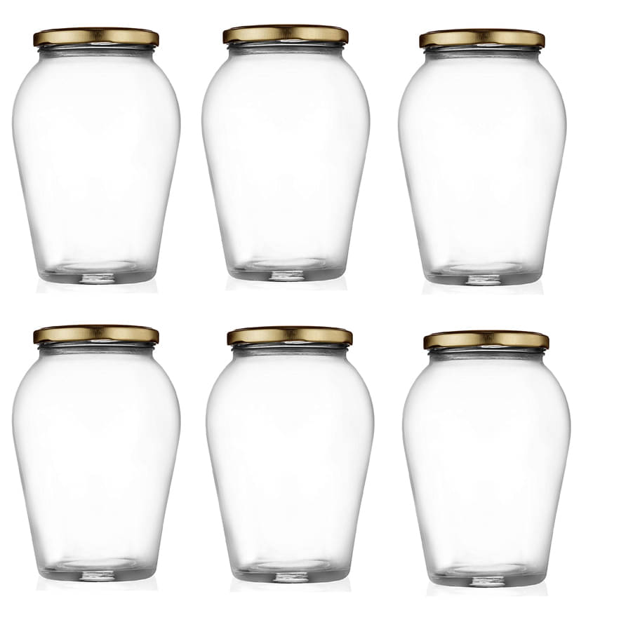     			AFAST Airtight Storage  Glass Food Container Set of 6 300 mL
