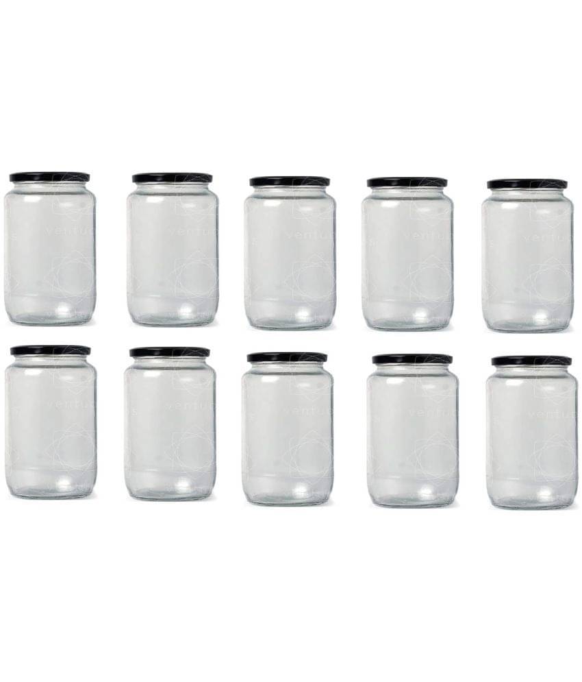     			AFAST Airtight Storage  Glass Food Container Set of 10 1000 mL