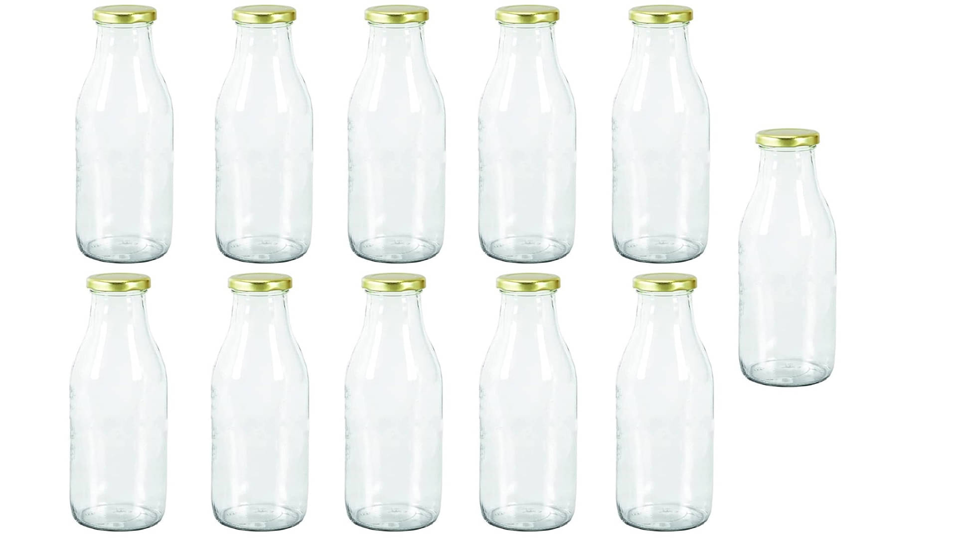     			AFAST Airtight Storage  Glass Food Container Set of 11 300 mL