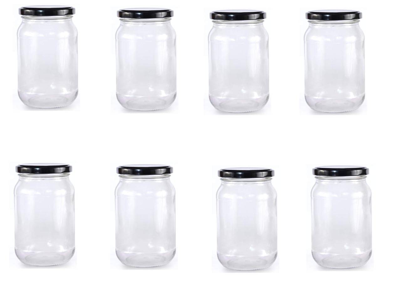     			AFAST Airtight Storage  Glass Food Container Set of 8 400 mL