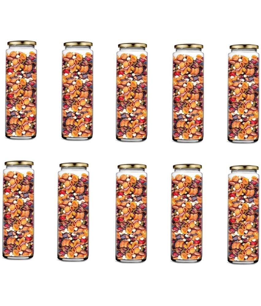     			AFAST Airtight Storage  Glass Food Container Set of 10 400 mL