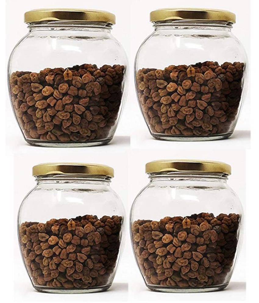     			AFAST Airtight Storage  Glass Food Container Set of 4 350 mL