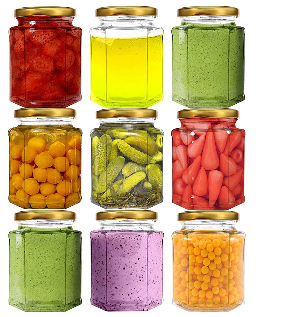     			AFAST Airtight Storage  Glass Food Container Set of 9 200 mL