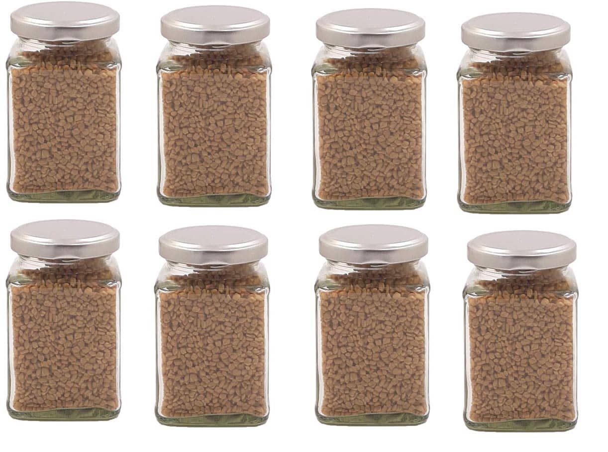 AFAST Airtight Storage  Glass Food Container Set of 8 250 mL