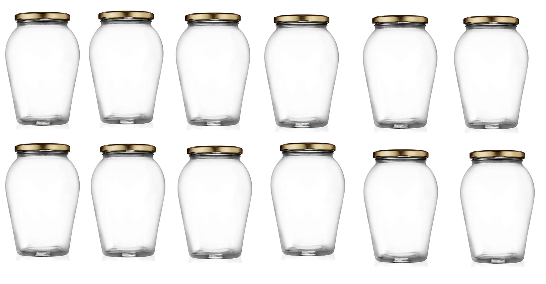     			AFAST Airtight Storage  Glass Food Container Set of 12 300 mL