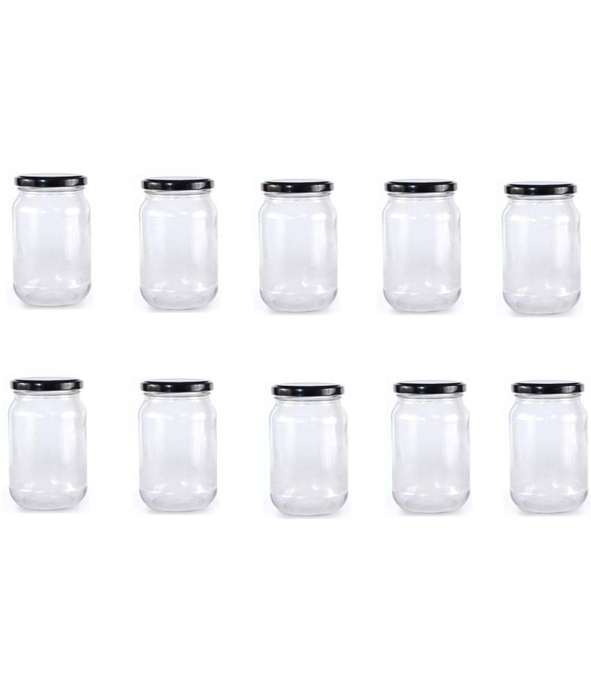     			AFAST Airtight Storage  Glass Food Container Set of 10 400 mL