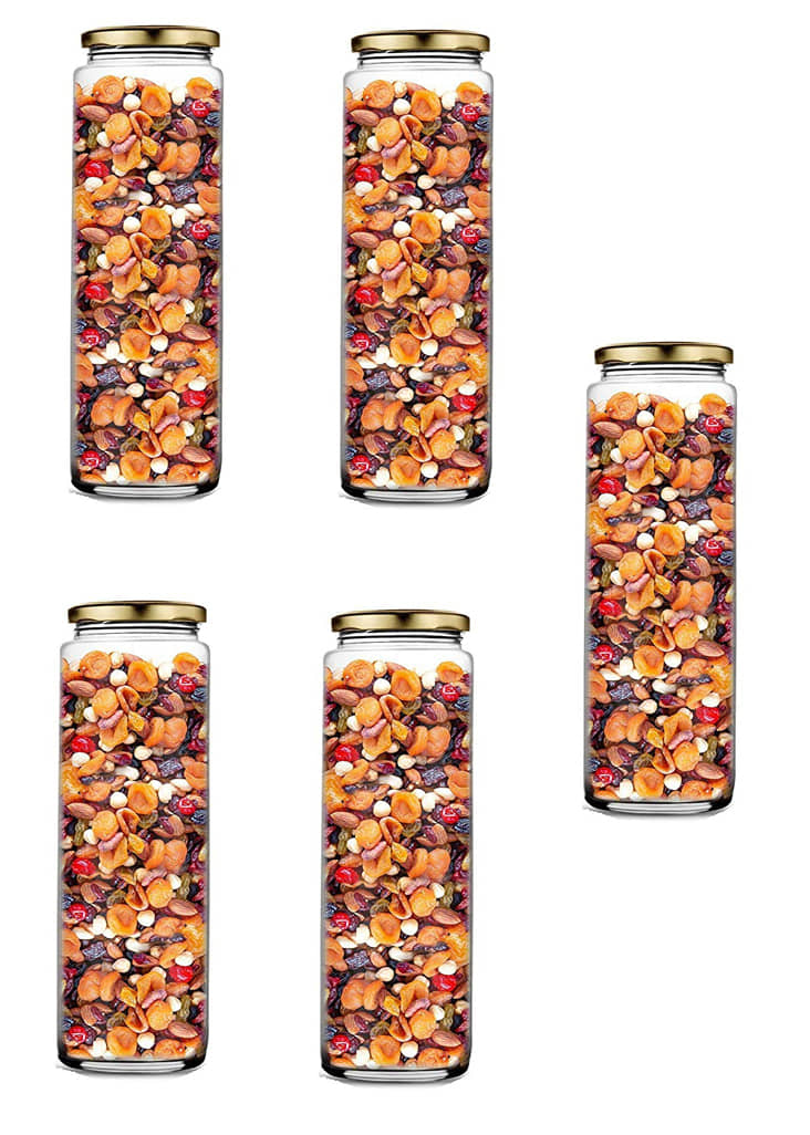 AFAST Airtight Storage  Glass Food Container Set of 5 500 mL