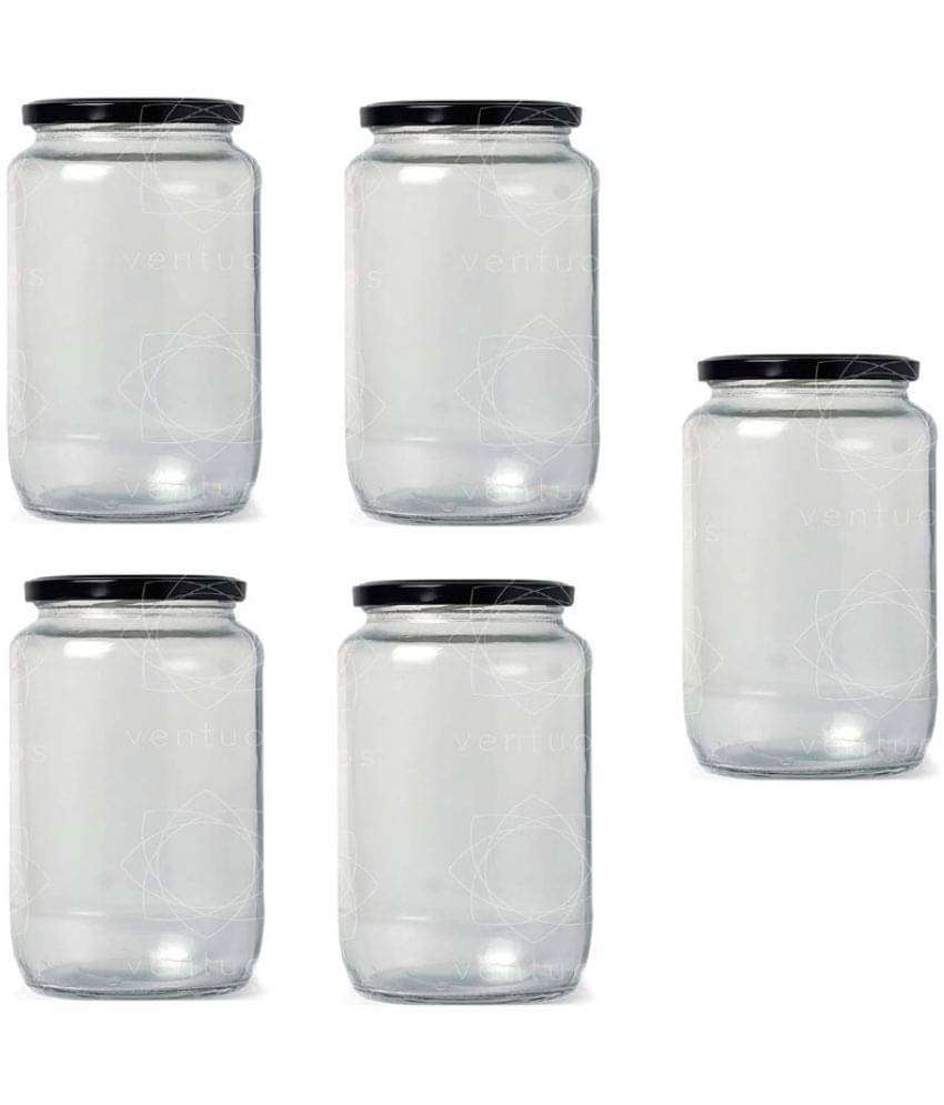    			AFAST Airtight Storage  Glass Food Container Set of 5 400 mL