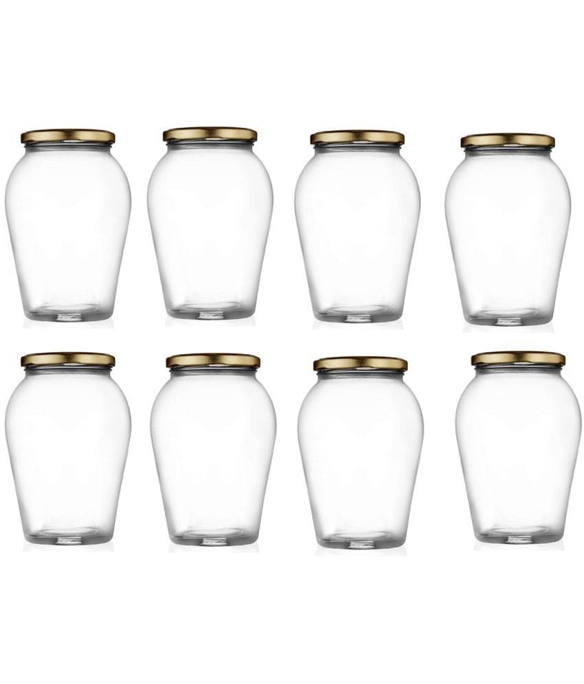     			AFAST Airtight Storage  Glass Food Container Set of 8 300 mL
