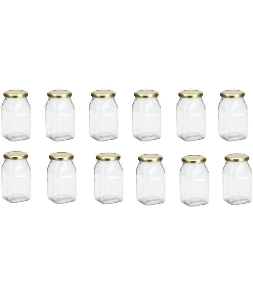     			AFAST Airtight Storage  Glass Food Container Set of 12 400 mL