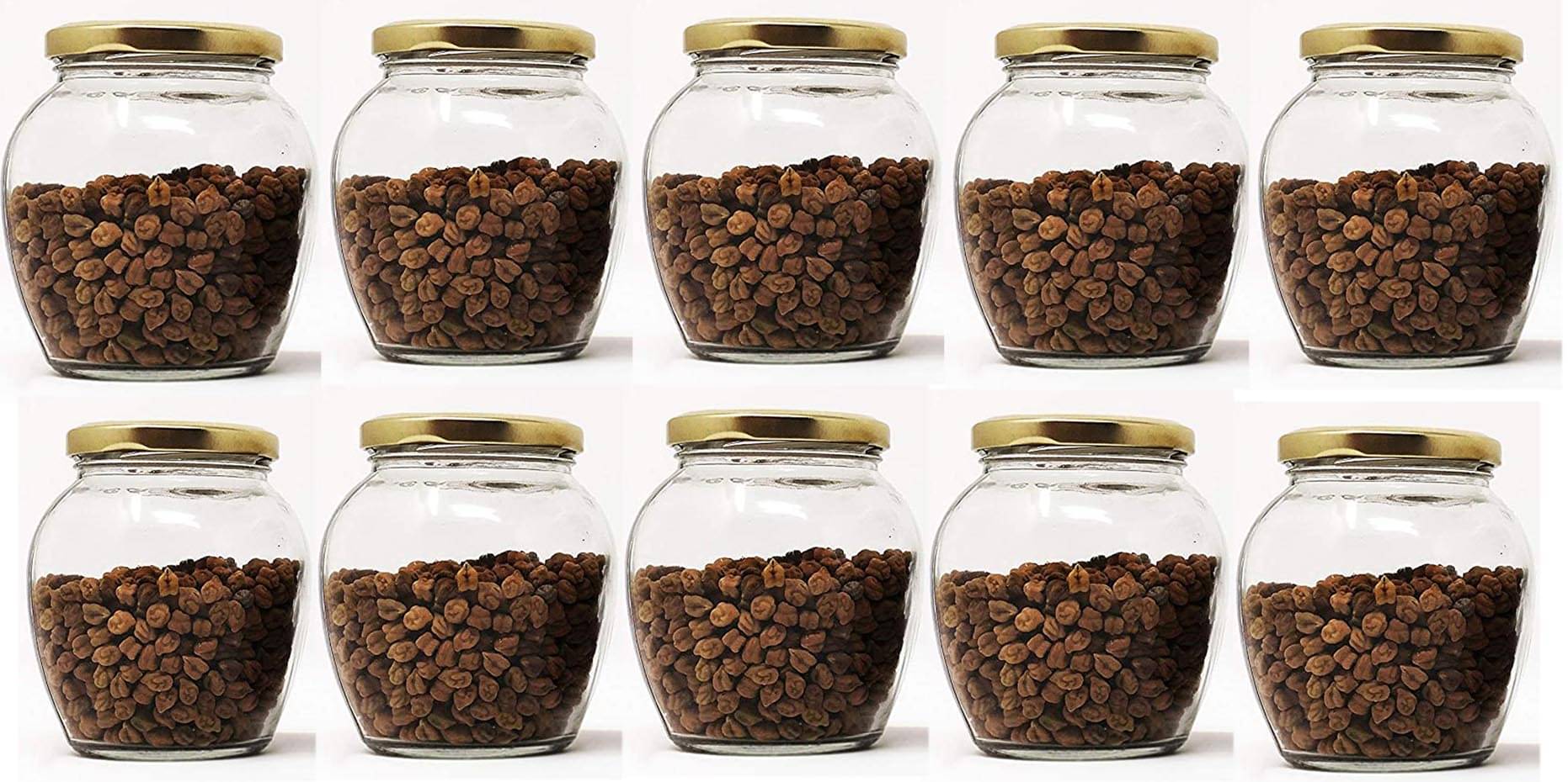    			AFAST Airtight Storage  Glass Food Container Set of 10 350 mL