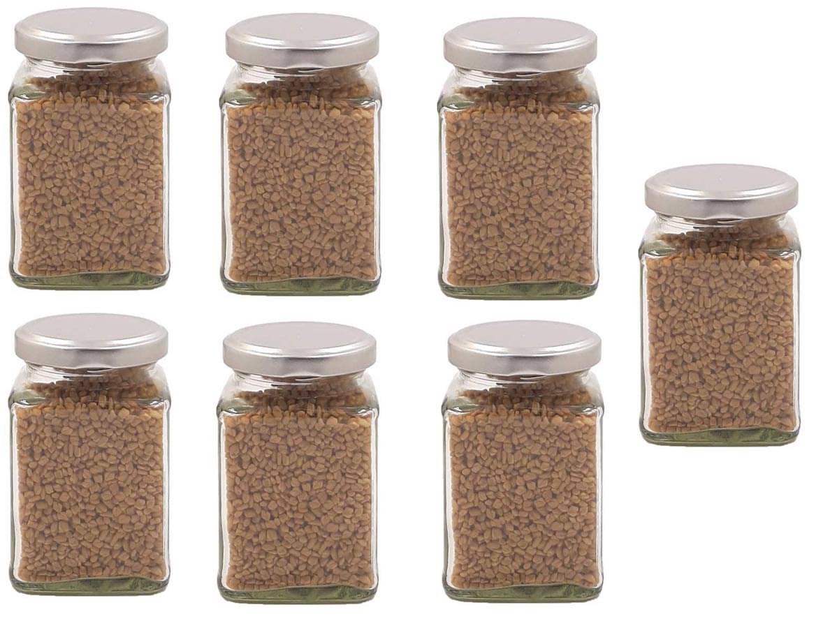     			AFAST Airtight Storage  Glass Food Container Set of 7 250 mL