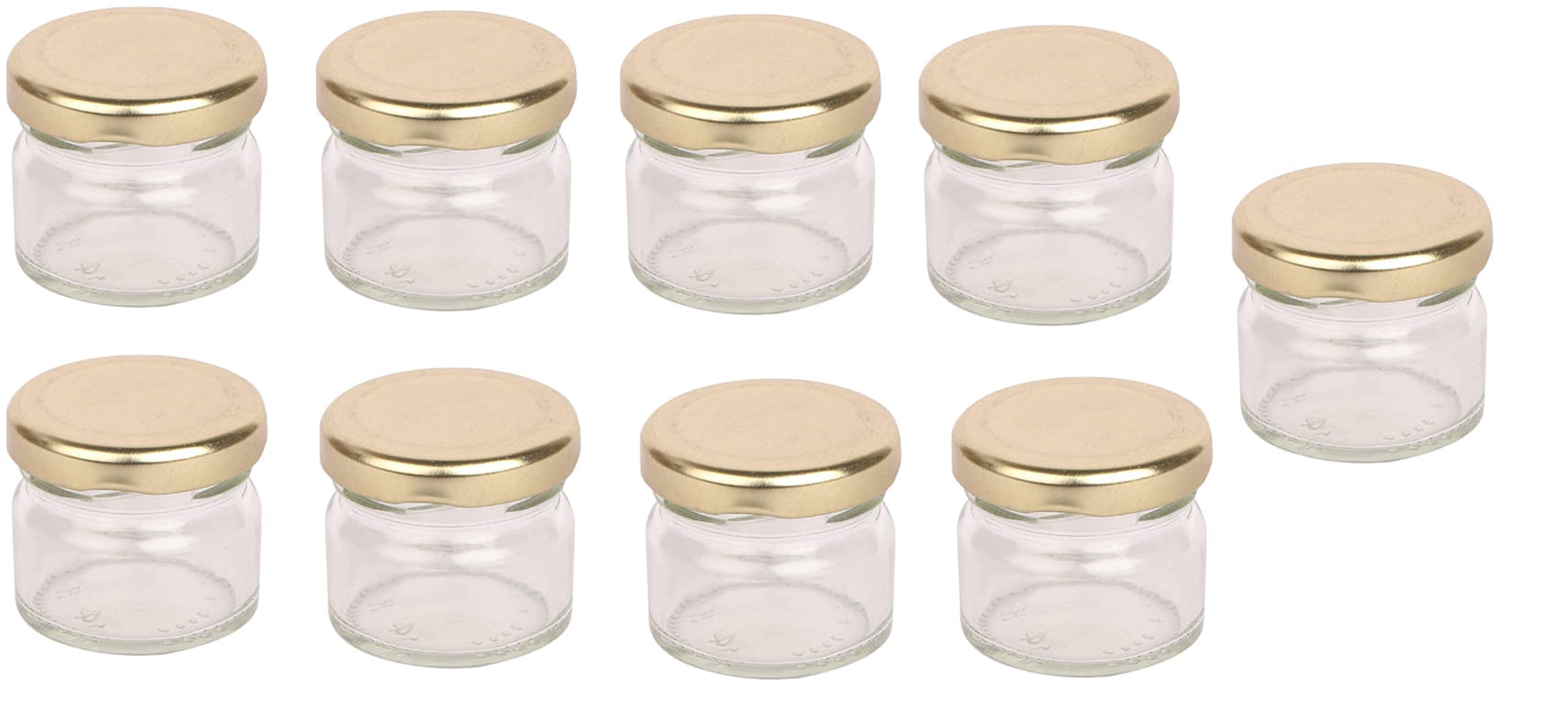     			AFAST Airtight Storage  Glass Food Container Set of 9 50 mL