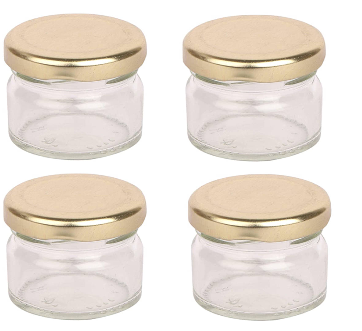     			AFAST Airtight Storage  Glass Food Container Set of 4 100 mL