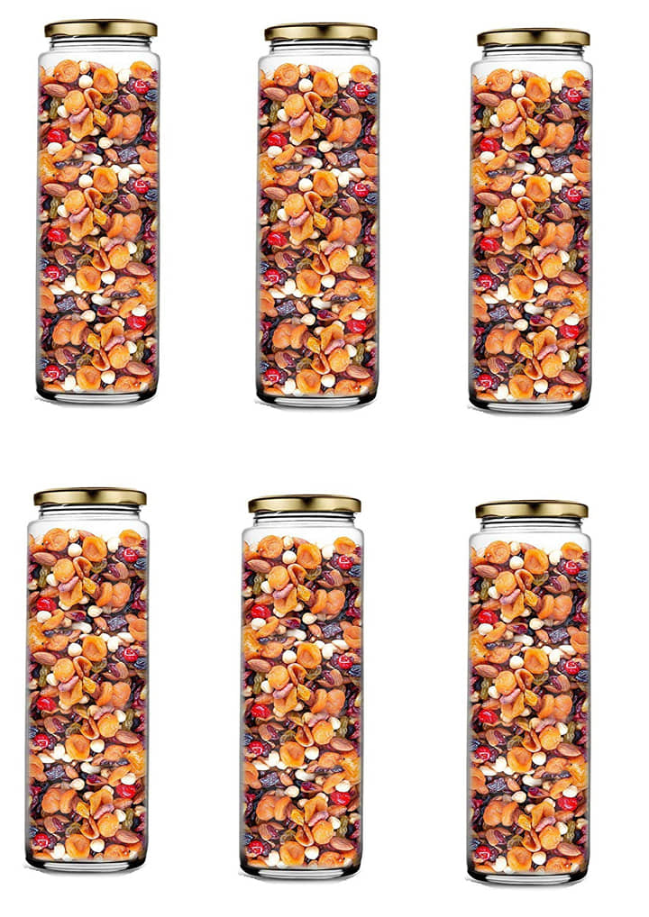 AFAST Airtight Storage  Glass Food Container Set of 6 500 mL