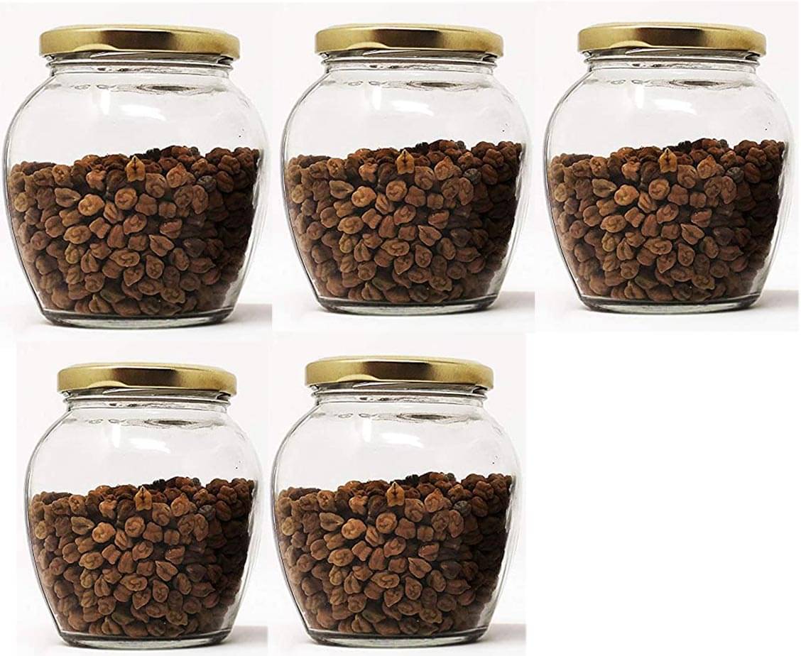     			AFAST Airtight Storage  Glass Food Container Set of 5 350 mL