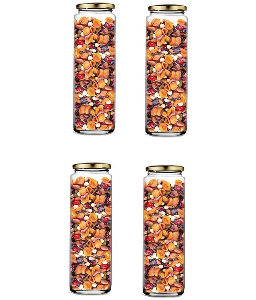     			AFAST Airtight Storage  Glass Food Container Set of 4 500 mL