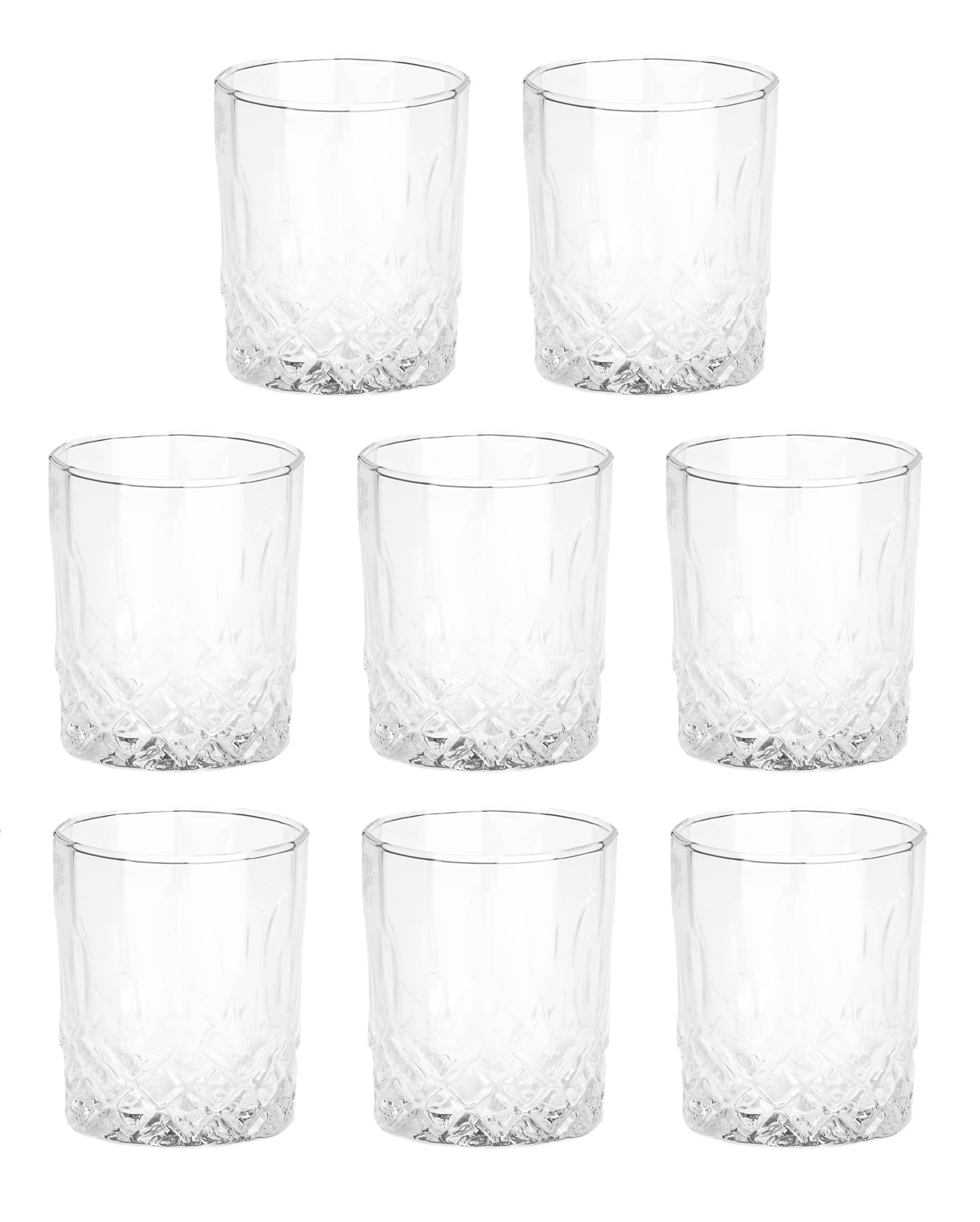     			Afast Whisky  Glasses Set,  200 ML - (Pack Of 8)