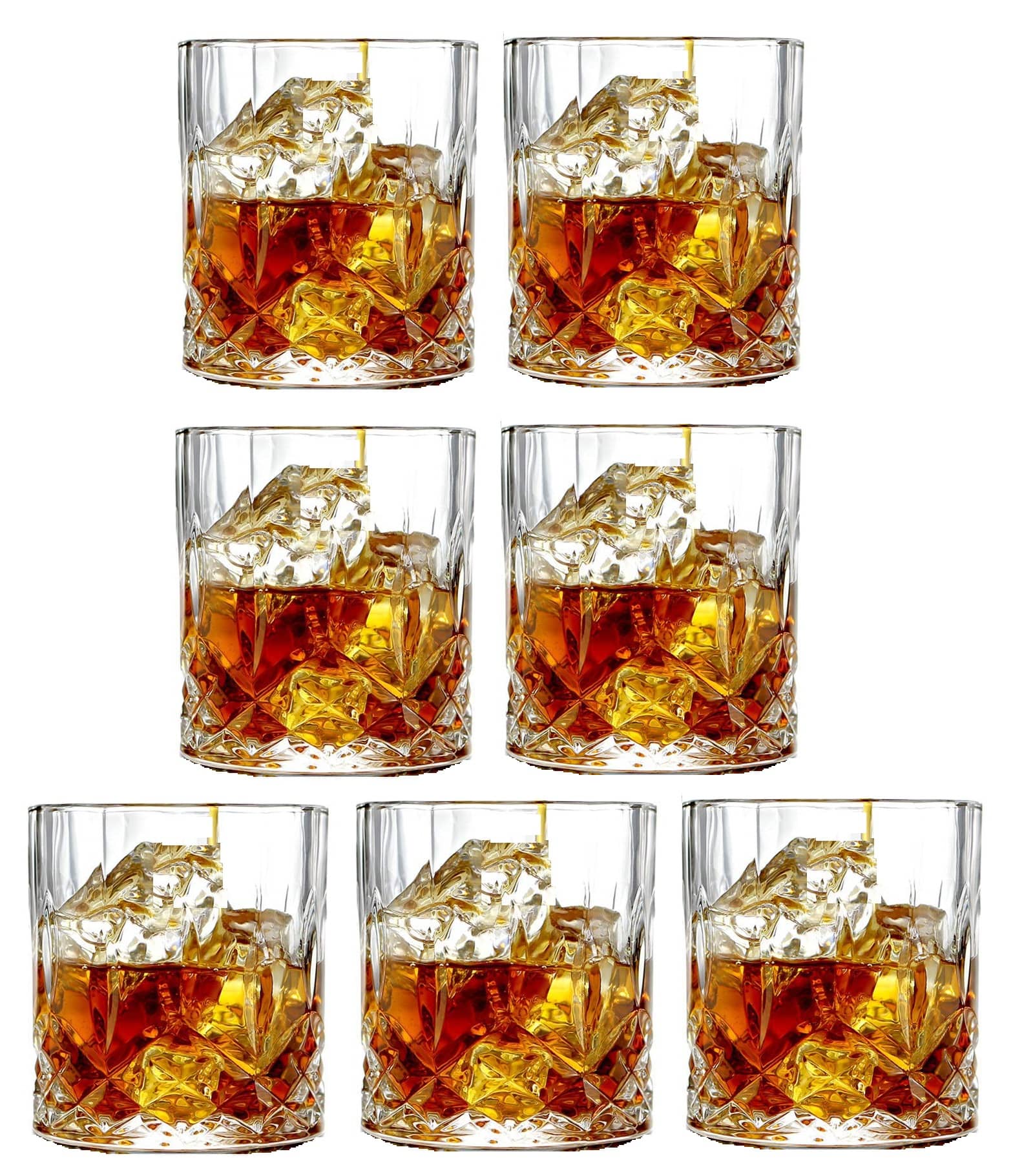 Afast Whisky  Glasses Set,  200 ML - (Pack Of 7)
