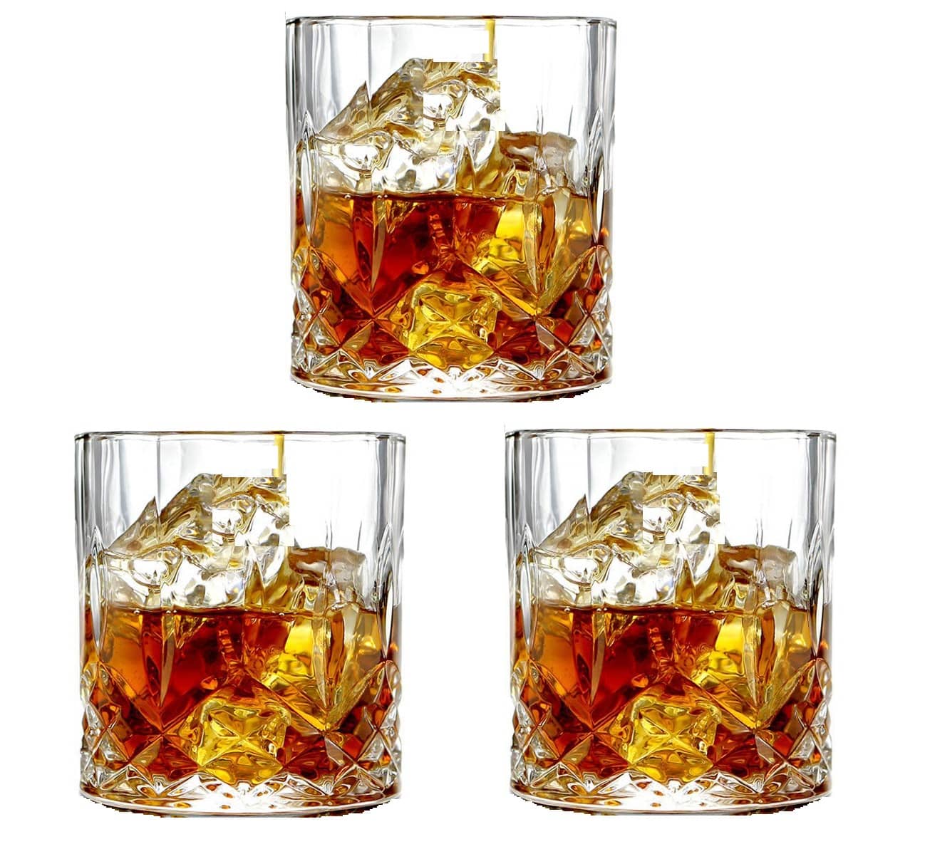 Afast Whisky  Glasses Set,  200 ML - (Pack Of 3)