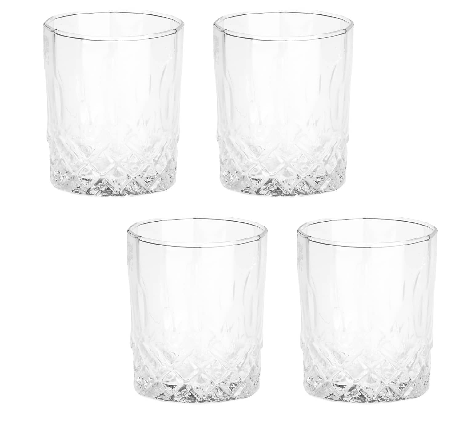 Afast Whisky  Glasses Set,  200 ML - (Pack Of 4)