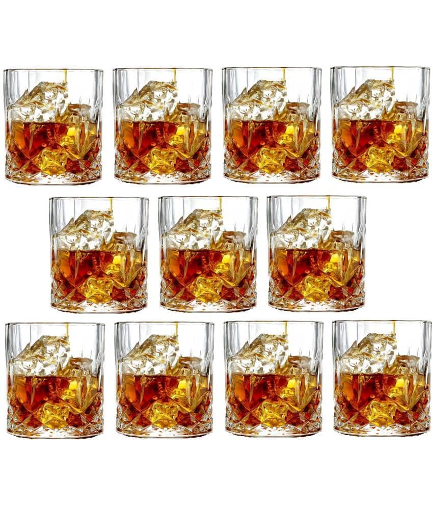 Afast Whisky  Glasses Set,  200 ML - (Pack Of 11)