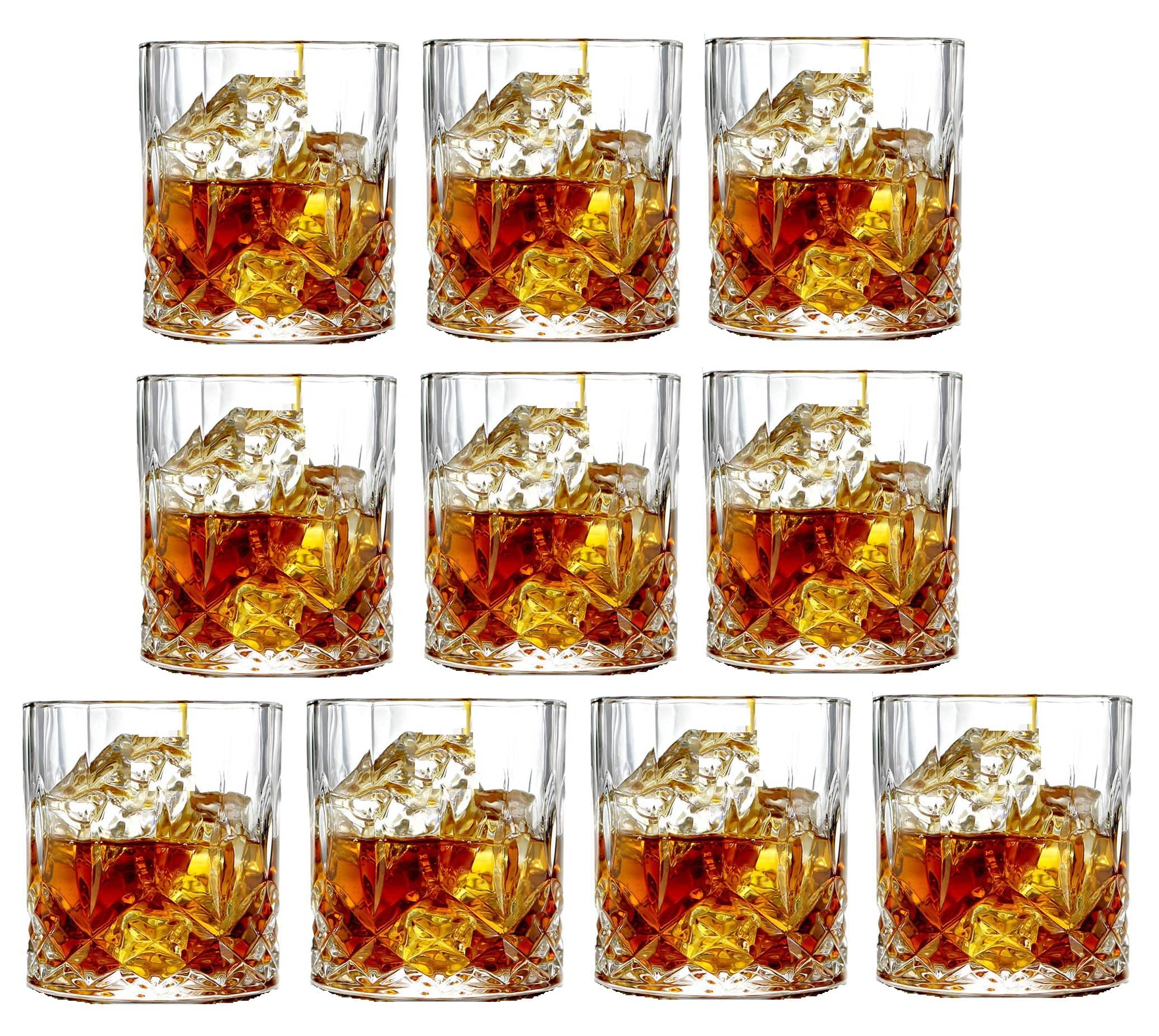 Afast Whisky  Glasses Set,  200 ML - (Pack Of 10)