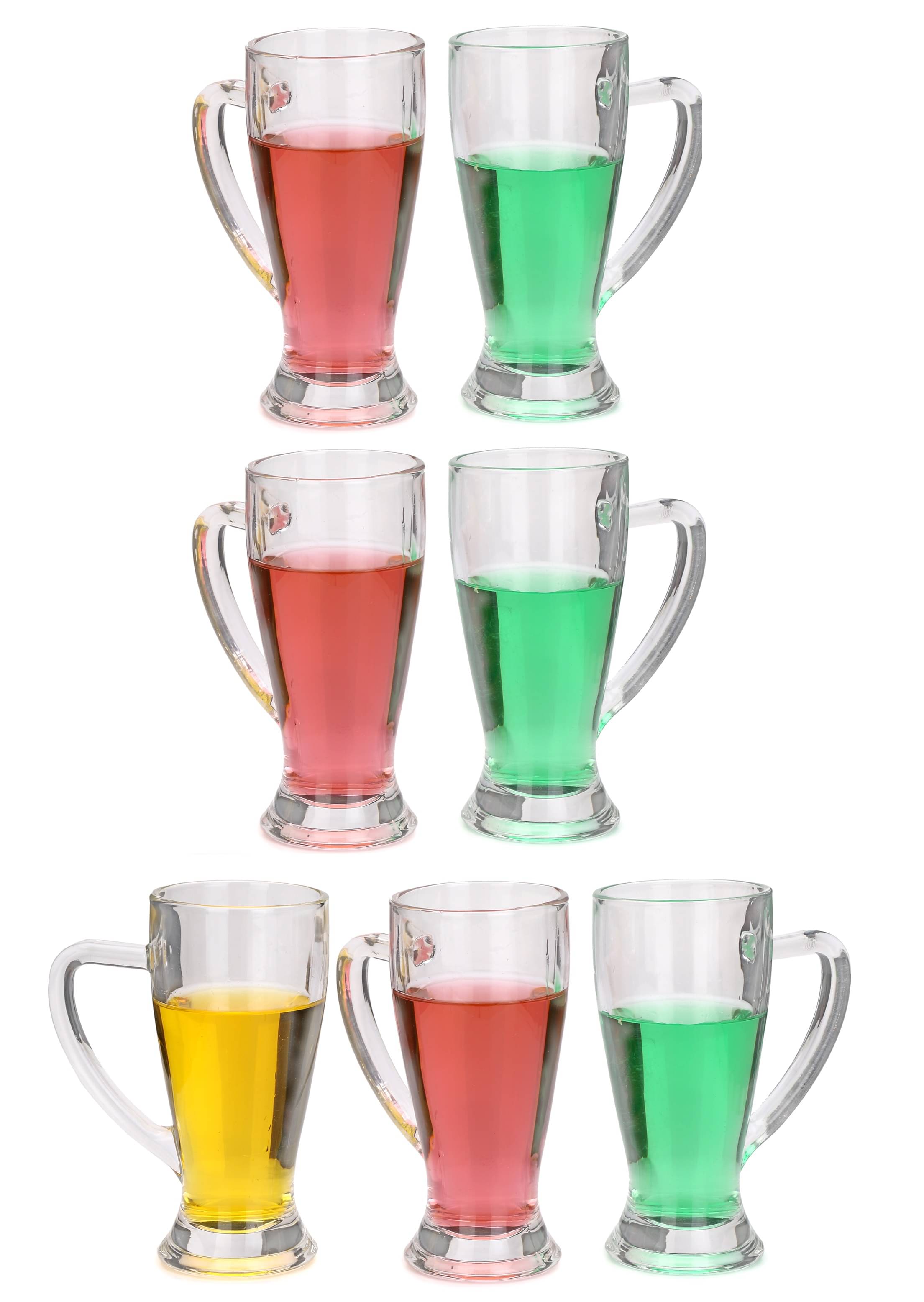     			Afast Beer Mug Glasses Set,  250 ML - (Pack Of 7)
