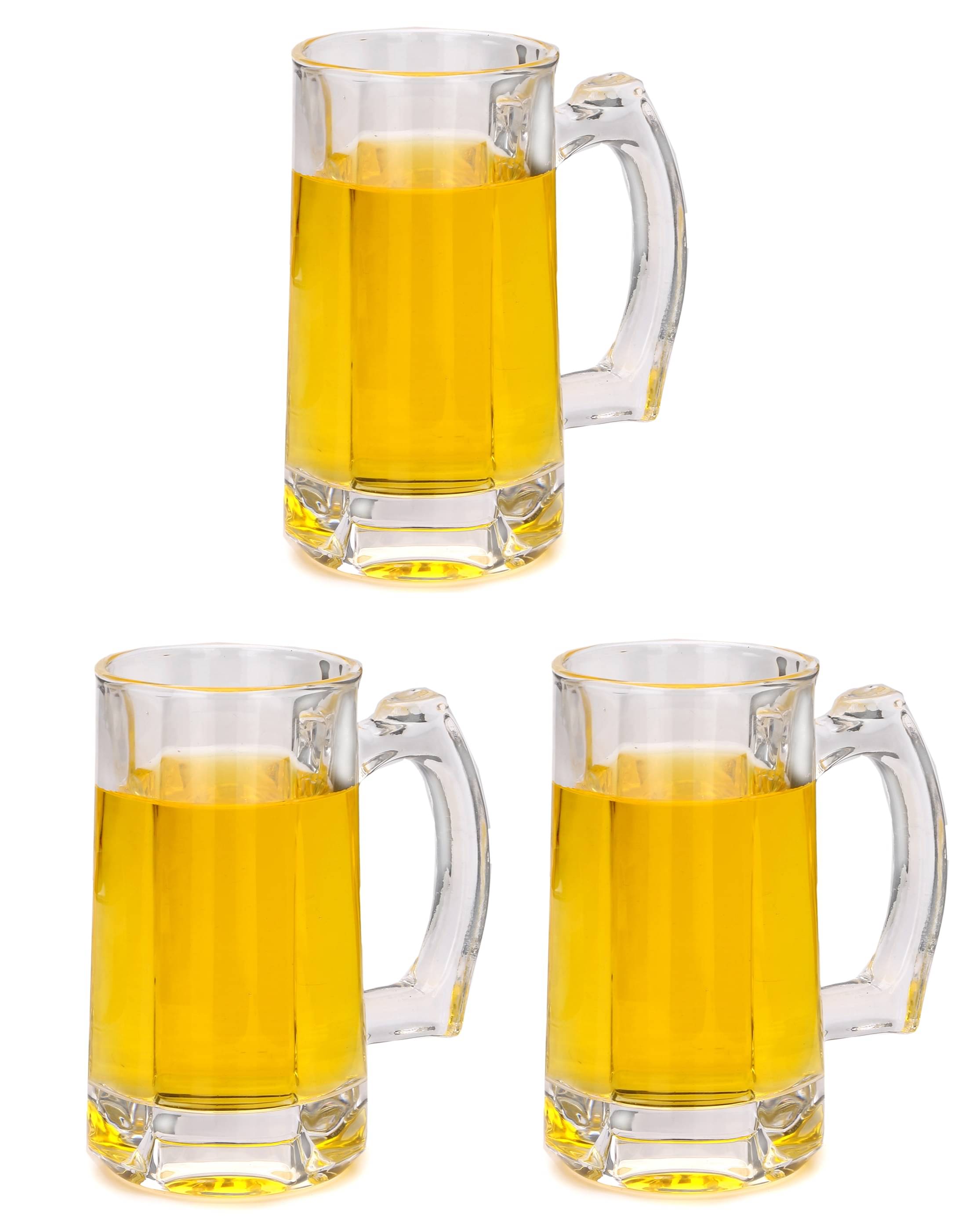     			Afast Beer Mug Glasses Set,  400 ML - (Pack Of 3)