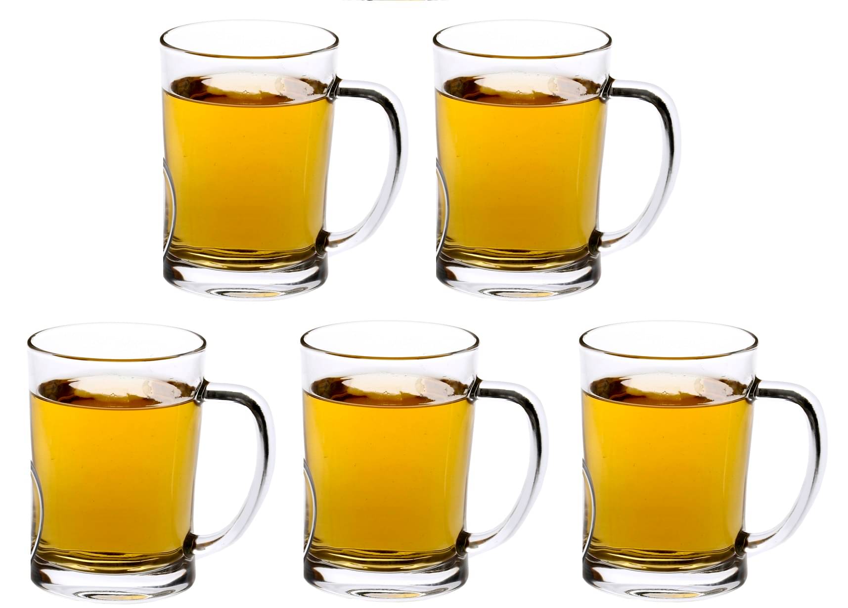     			Afast Beer Mug Glasses Set,  350 ML - (Pack Of 5)