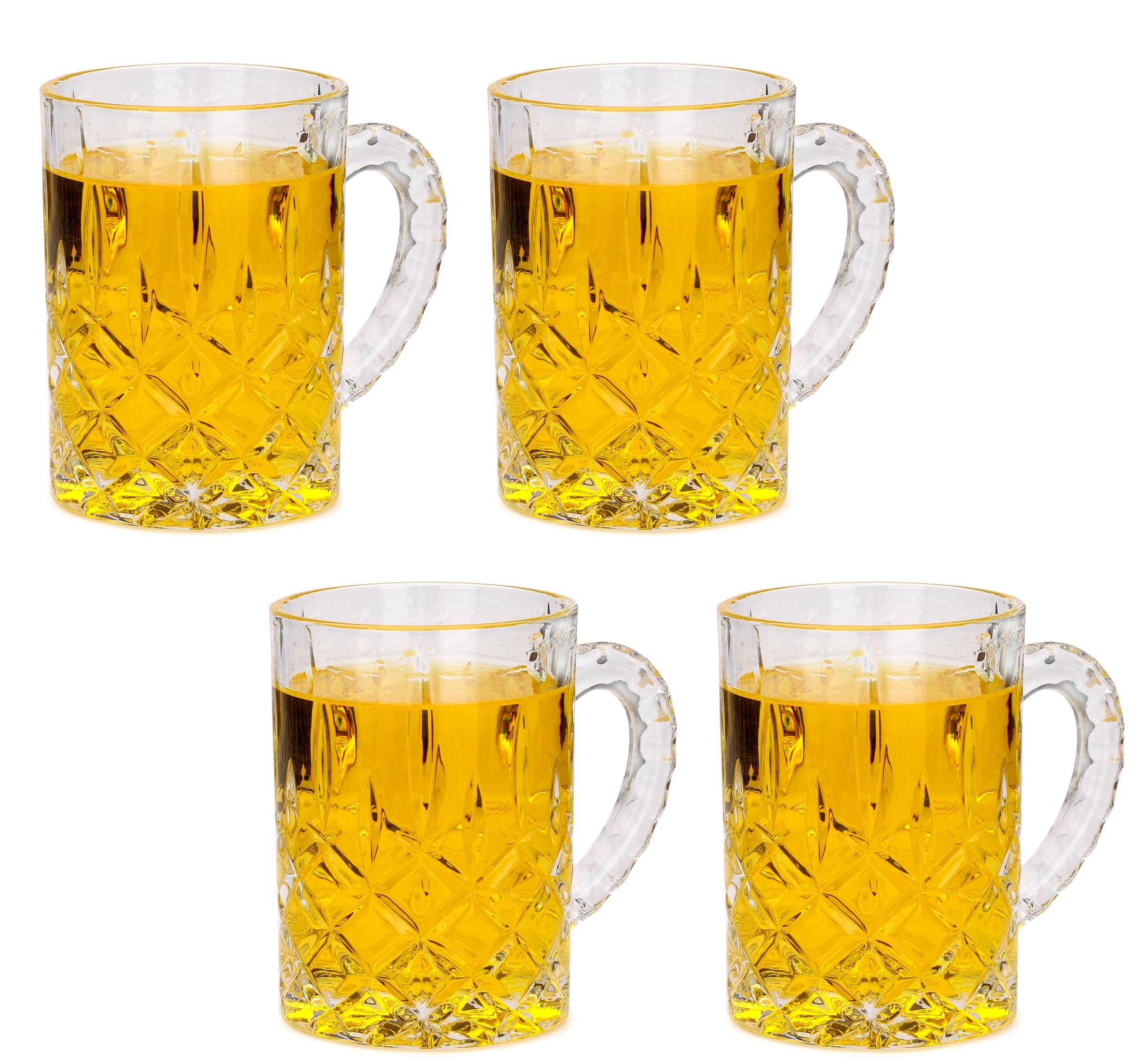     			Afast Beer Mug Glasses Set,  450 ML - (Pack Of 5)