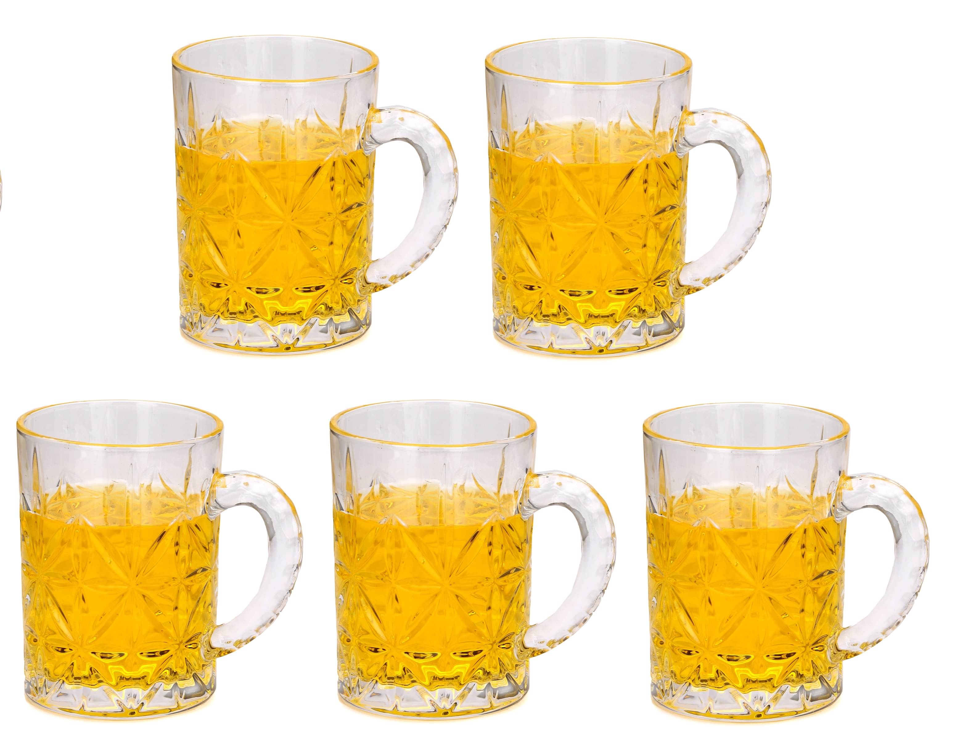     			Afast Beer Mug Glasses Set,  450 ML - (Pack Of 5)