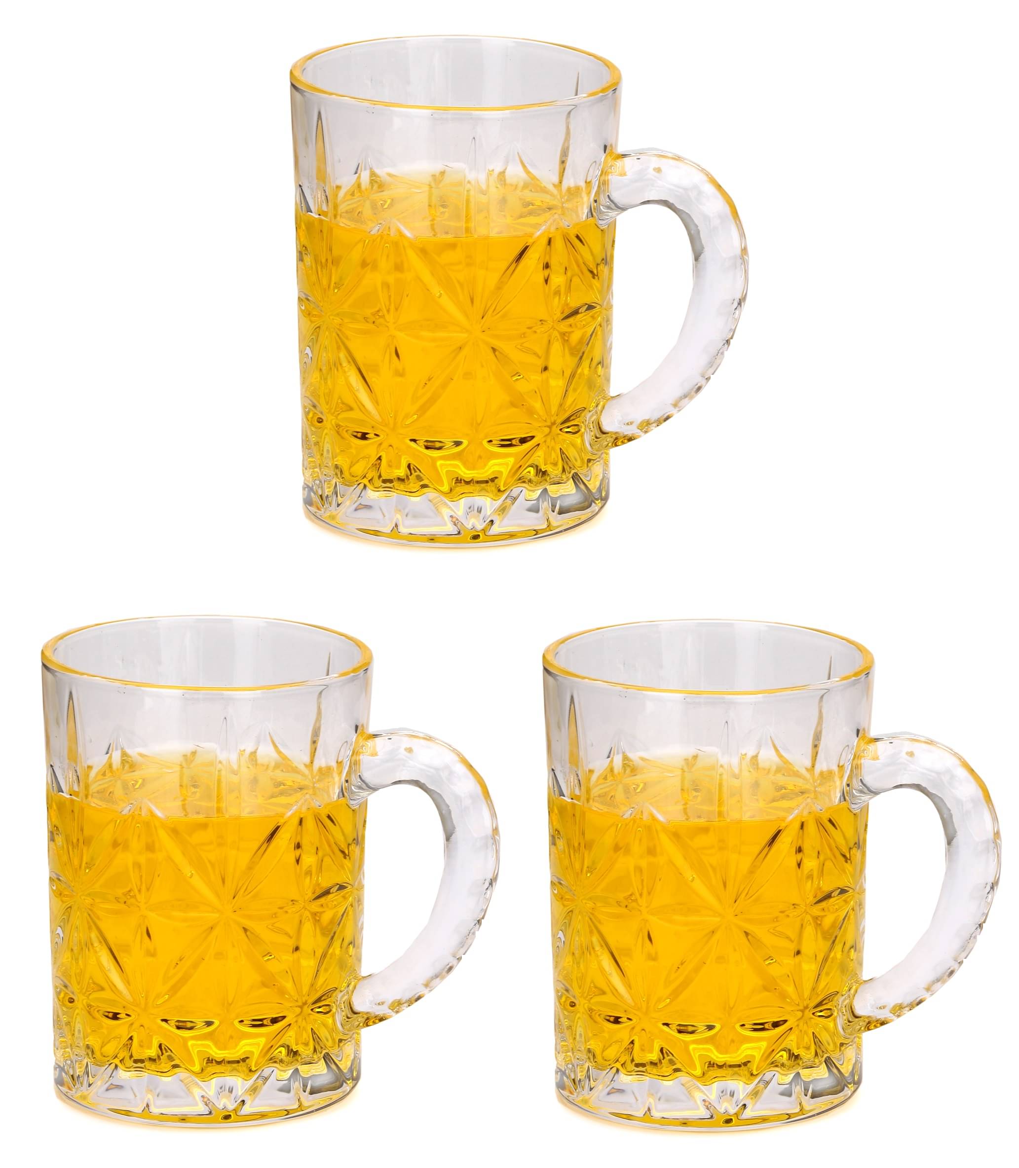     			Afast Beer Mug Glasses Set,  450 ML - (Pack Of 3)