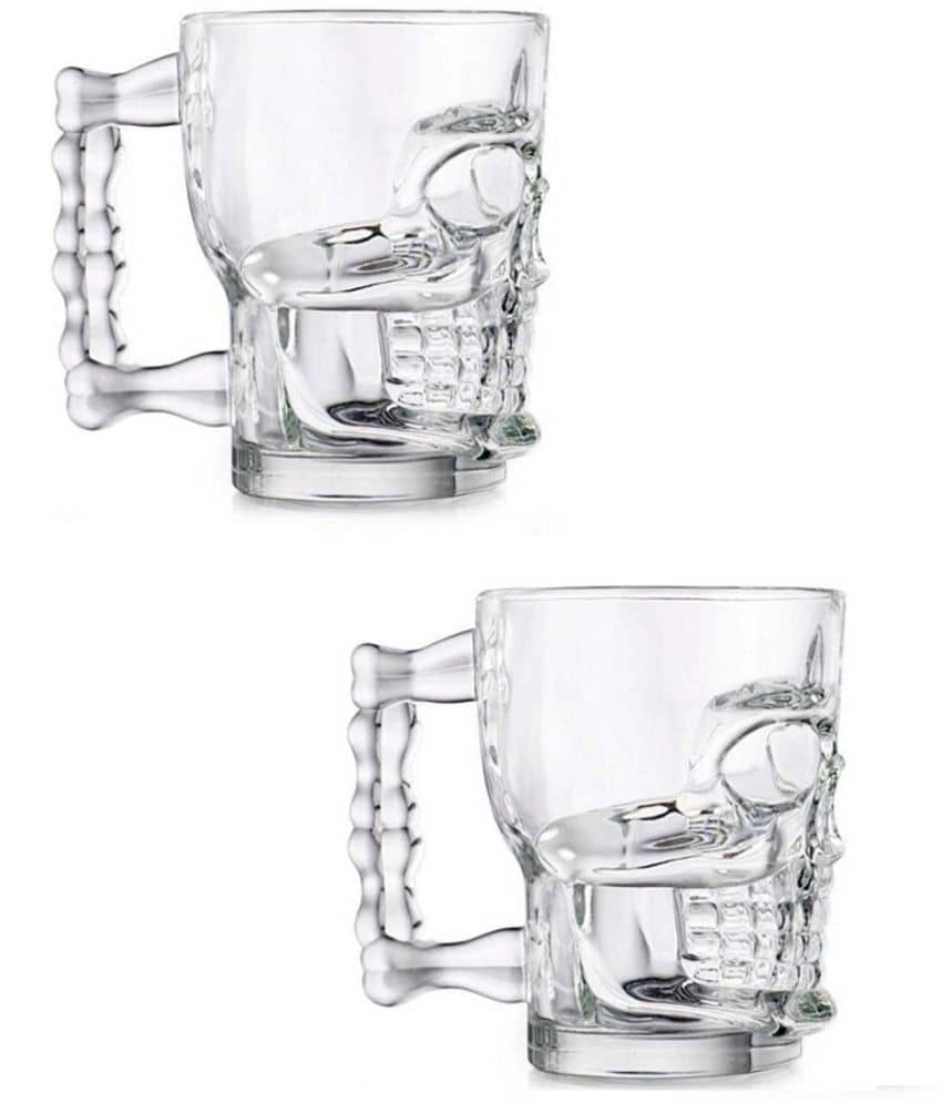 Afast Beer Mug Glasses Set,  500 ML - (Pack Of 2)