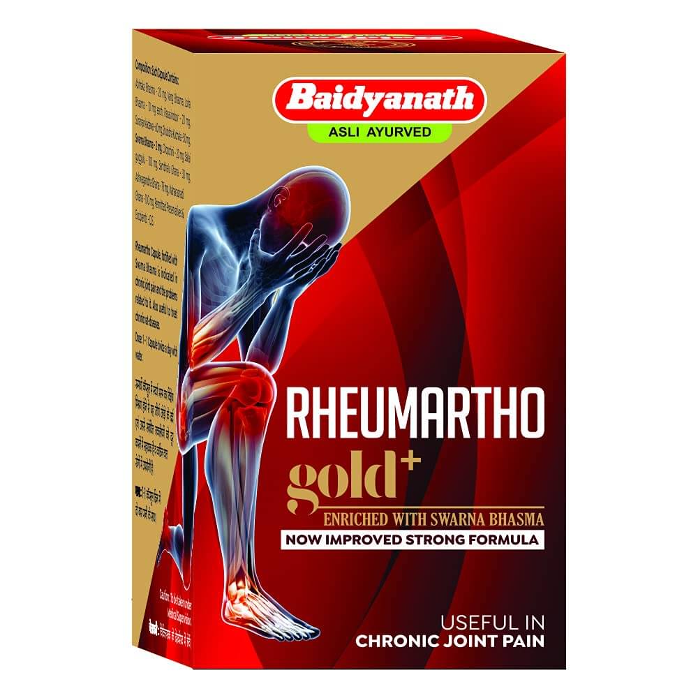 Baidyanath Rheumartho Gold Plus, For Chronic Joint Pain, Muscle Pain Relief, 30 Tablets Baidyanath Rheumartho Gold Plus, For Chronic Joint Pain, Muscle Pain Relief, 30 Tablets