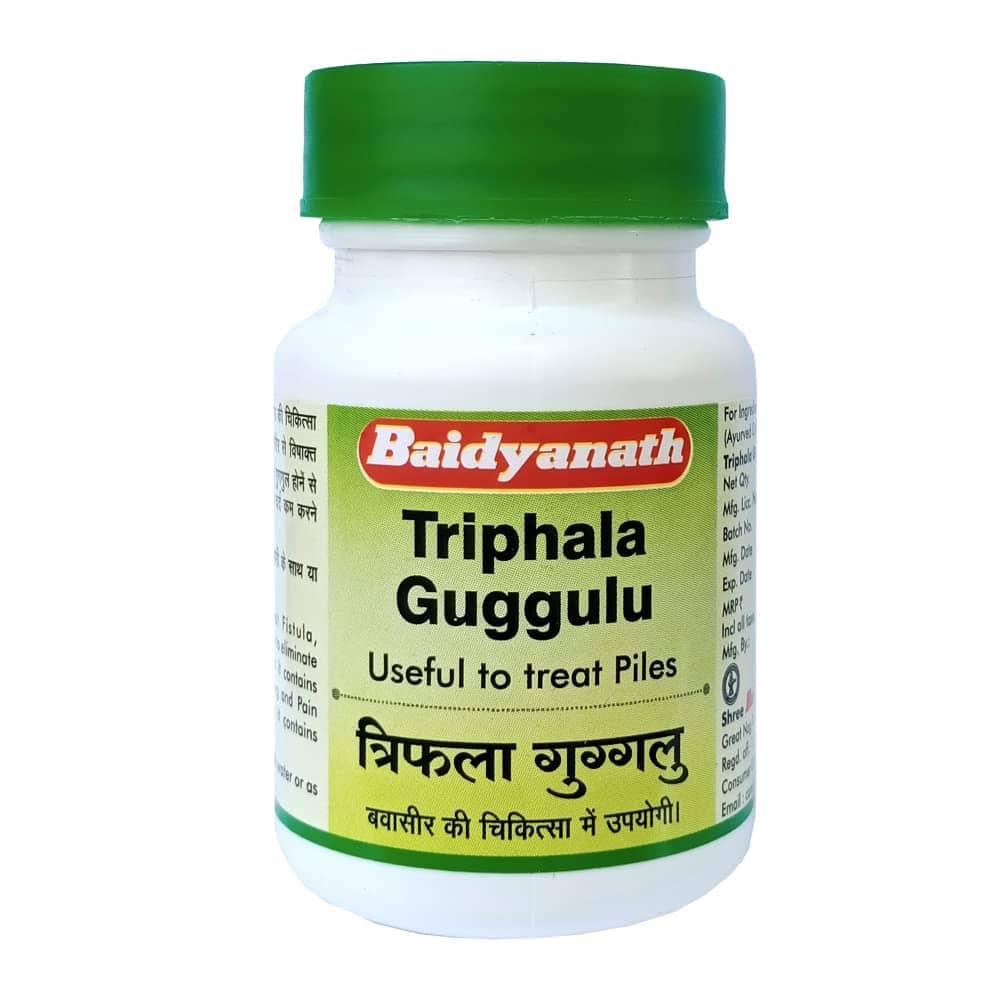 Baidyanath Triphala Guggulu Tablet 80 No.S Pack of 1