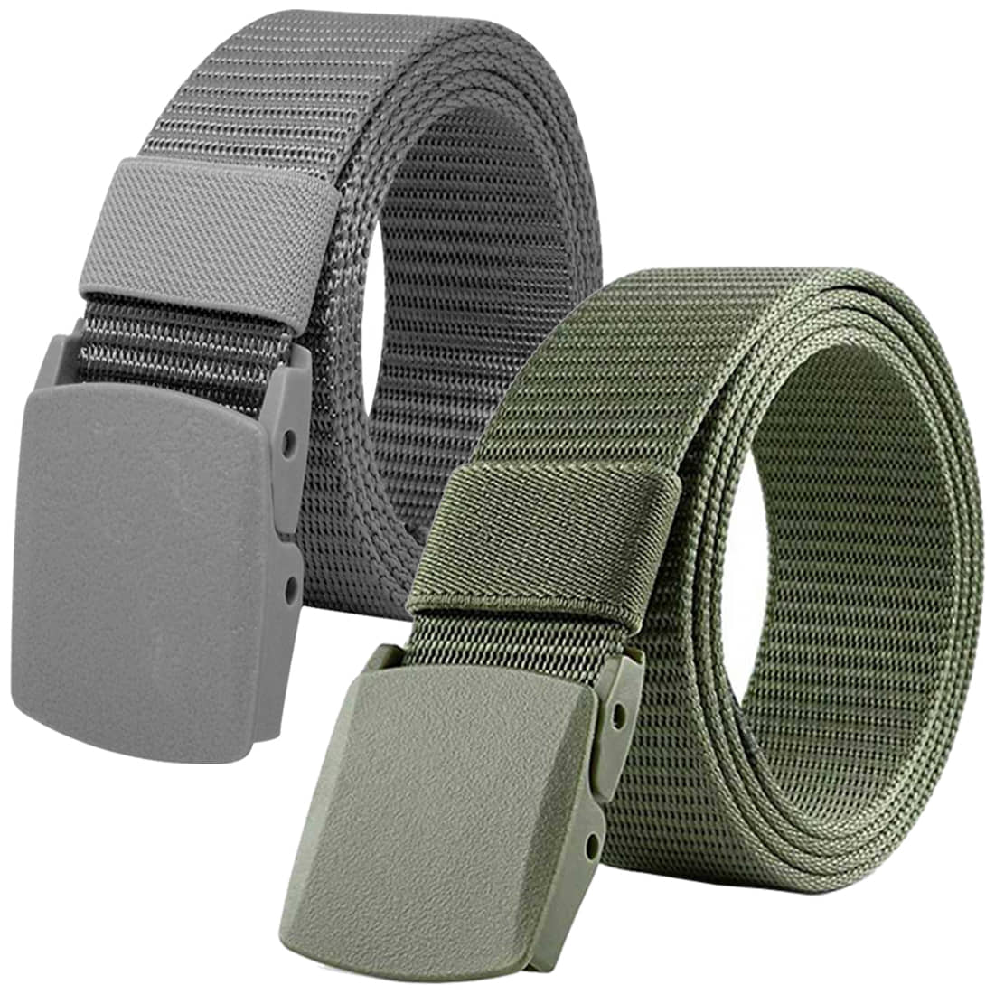 Loopa Multi Nylon Casual Belt Pack of 2