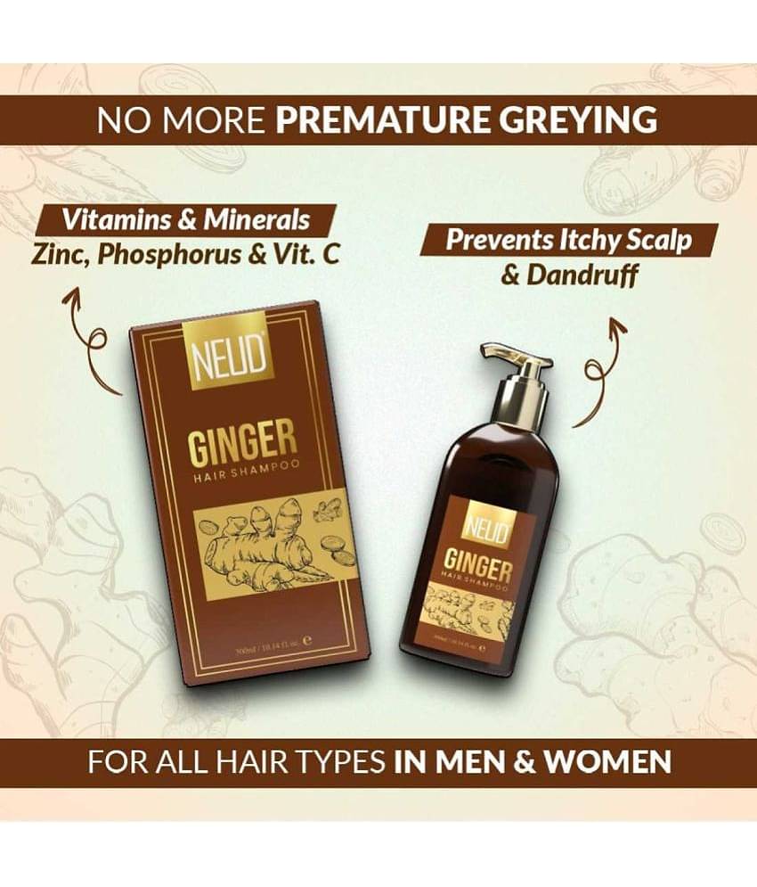 NEUD Premium Ginger Hair Shampoo for Men & Women - 1 Pack (300ml)