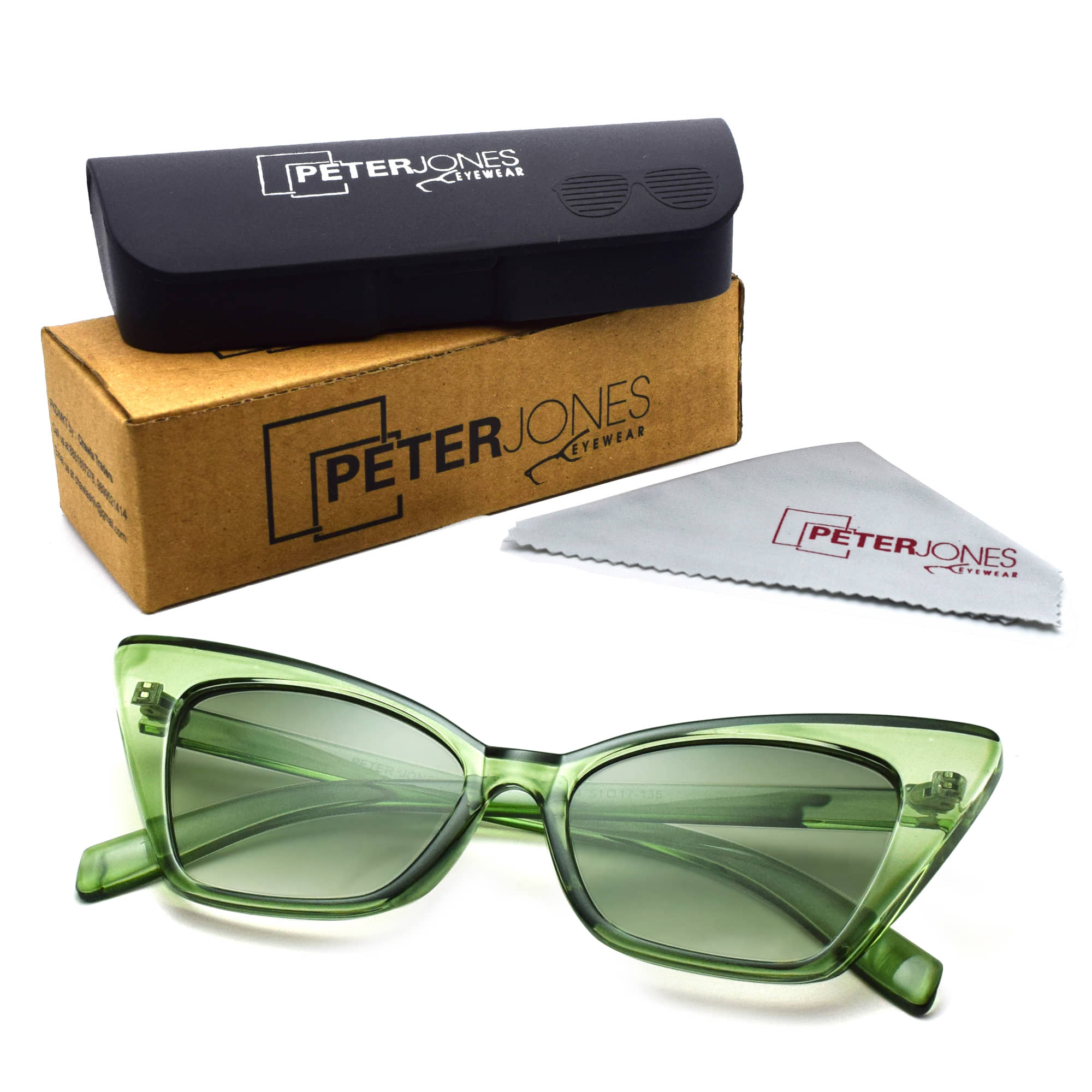 Peter Jones - Green Cat Eye Sunglasses ( Pack of 1 ) - Sunglasses | Buy online on ZillyBuy