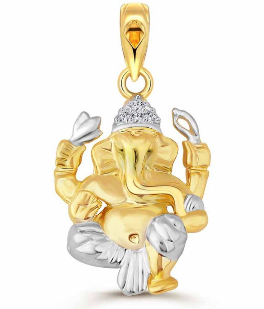 Vighnaharta Avaneesh CZ  Gold and Rhodium Plated God Pendant For Men - Jewellery Sets | Buy online on ZillyBuy