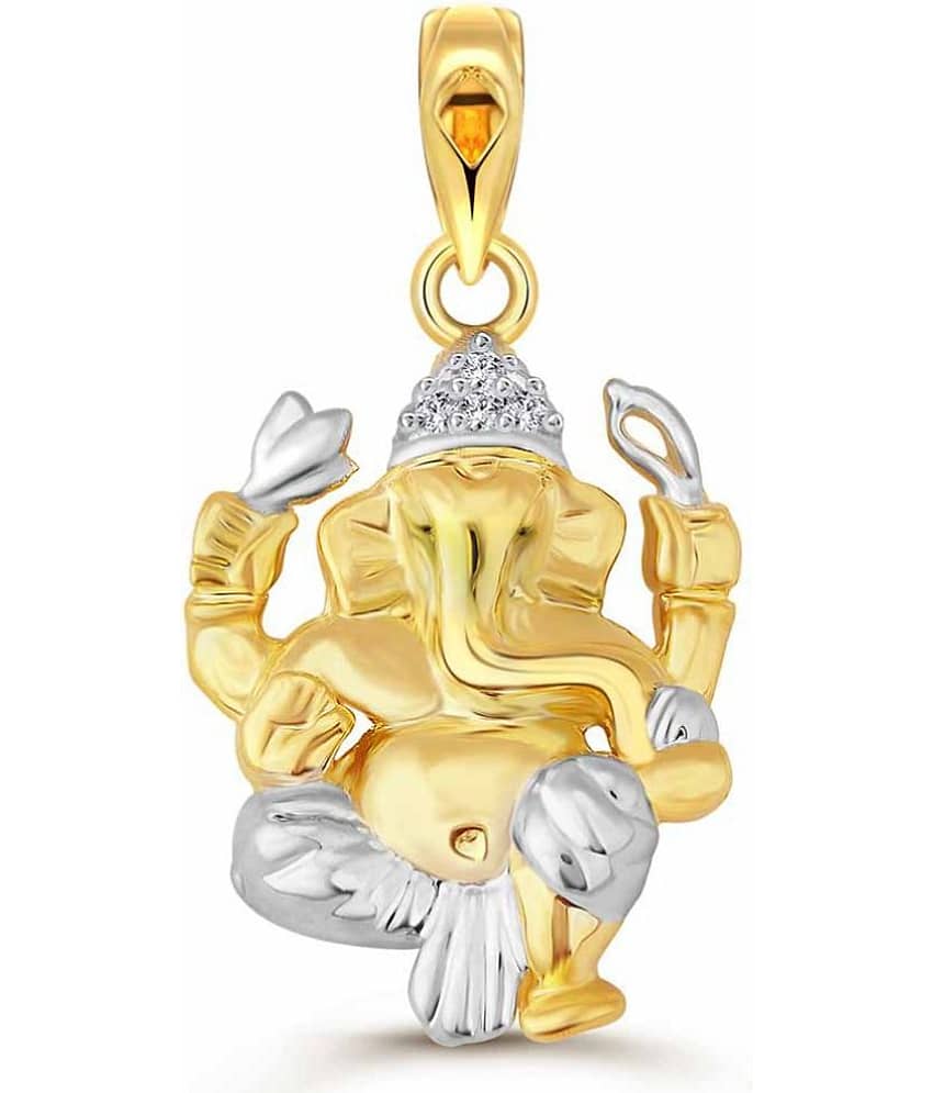 Vighnaharta Avaneesh CZ Gold and Rhodium Plated God Pendant For Men - Jewellery Sets | Buy online on ZillyBuy