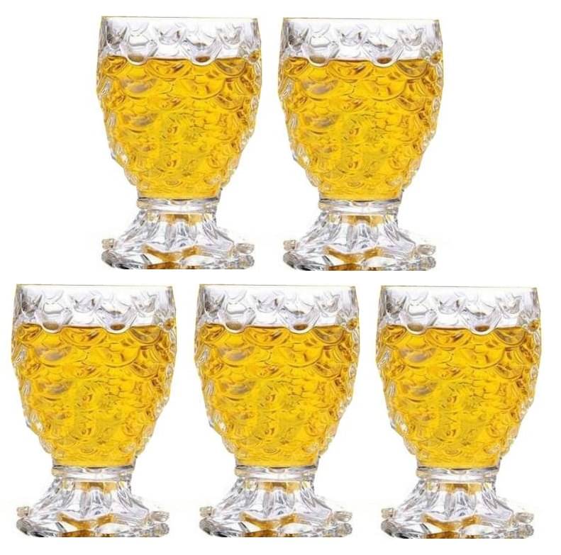     			Afast Shot  Glasses Set,  140 ML - (Pack Of 5)