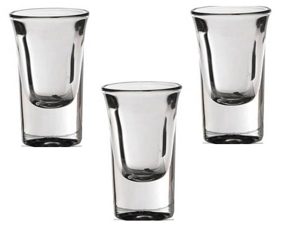     			Afast Shot  Glasses Set,  30 ML - (Pack Of 3)